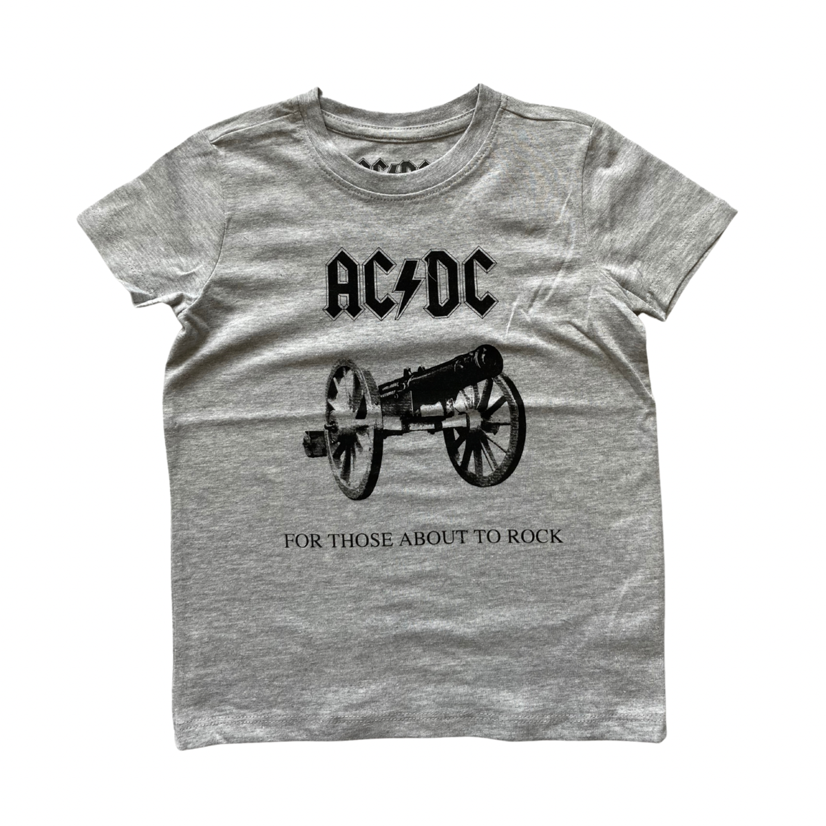 to About T-Shirt Grey AC/DC Those Rock AC/DC Kids For -