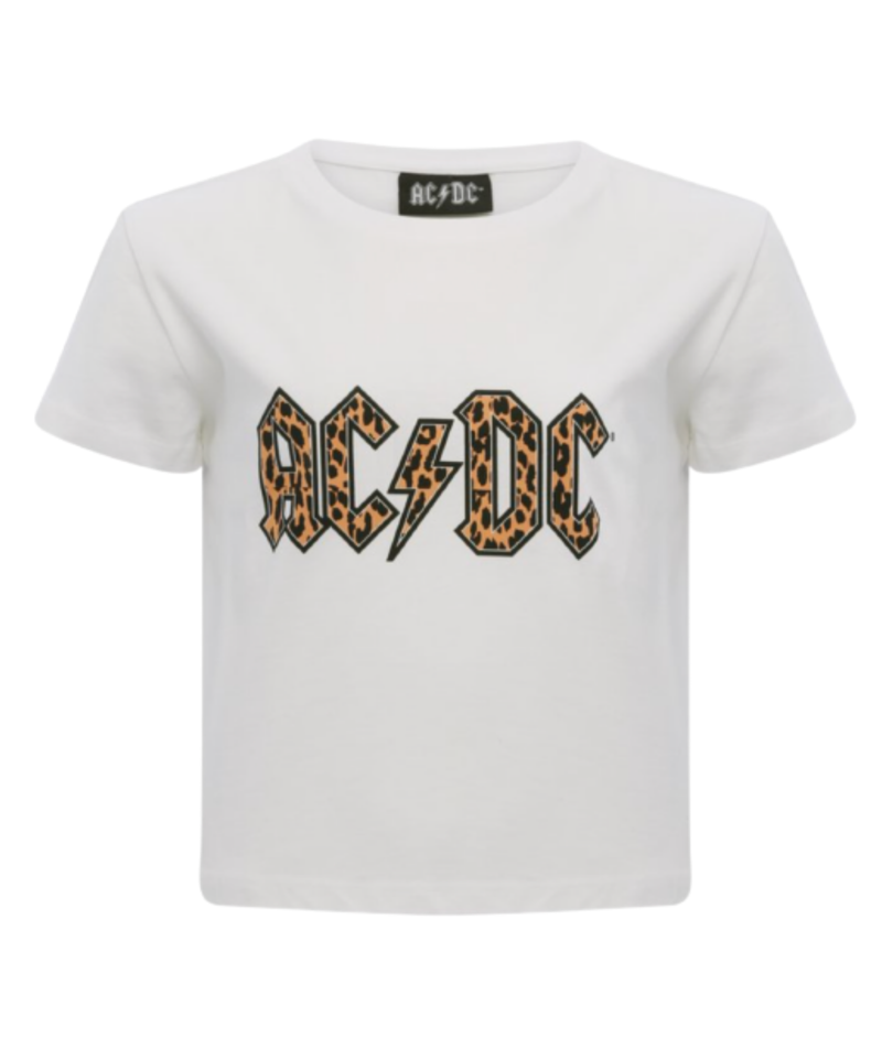 AC/DC Kids Leopard Logo Print AC/DC T-Shirt 