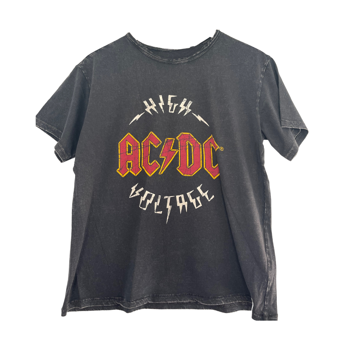 AC/DC Acid Wash High Voltage Kids T-Shirt - AC/DC