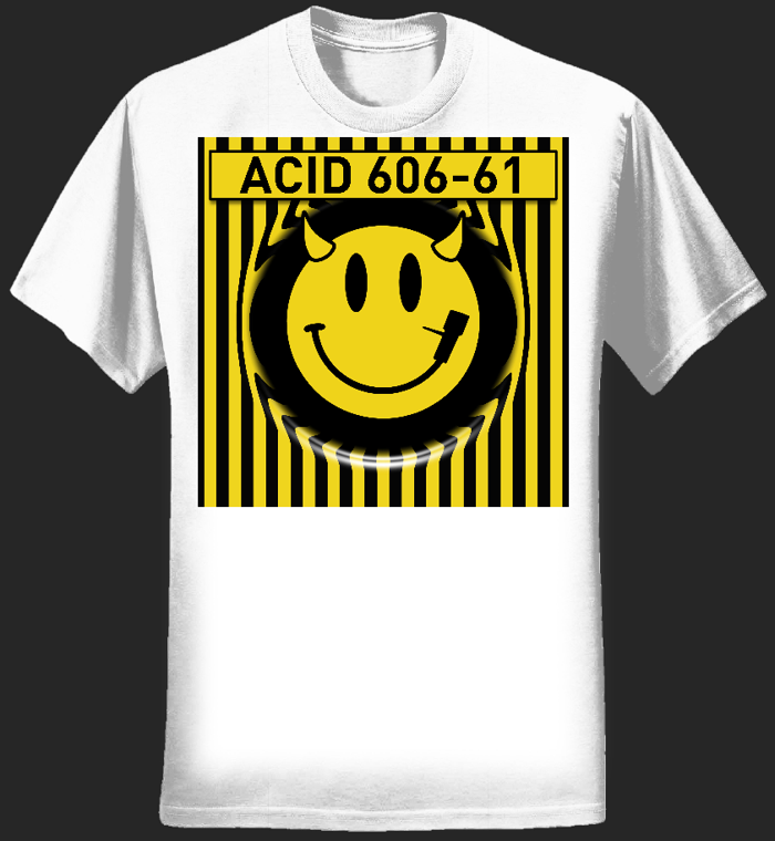 Acid 606-61 Logo - Mens White - Acid 606-61