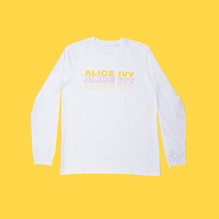 Alice Ivy Logo Long - Sleeve (White) - Alice Ivy