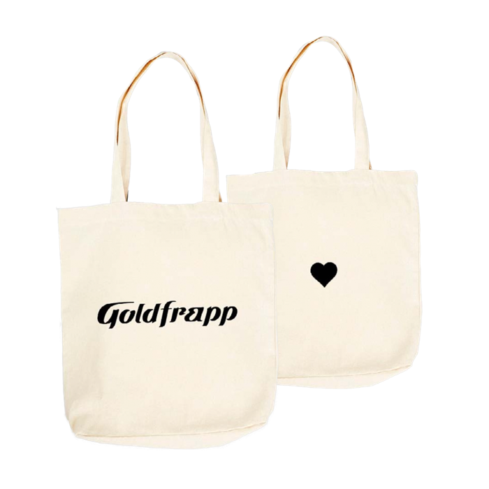 Logo Heart Natural Tote Bag - Alison Goldfrapp