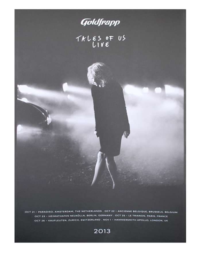 Tales Of Us Tour 2013 Poster - Alison Goldfrapp