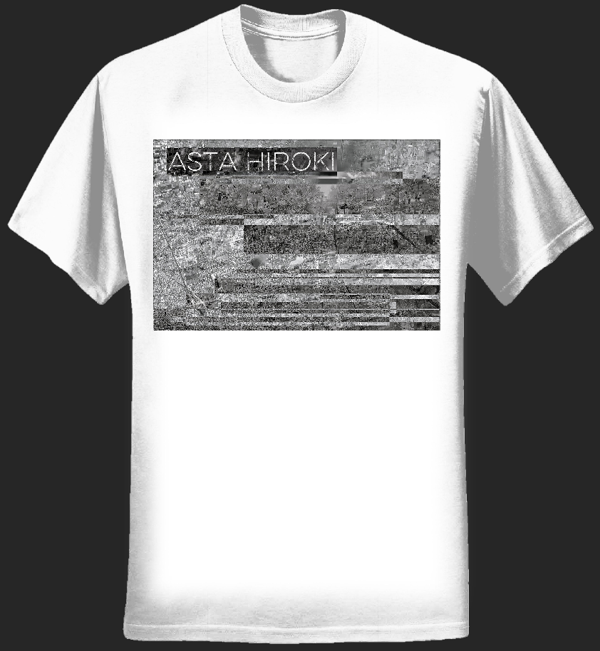 Mens Asta Hiroki Map Glitch Tee (white) - Asta Hiroki