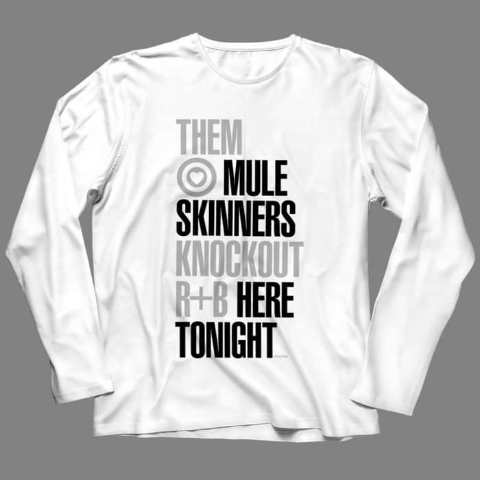 Muleskinners - Long Sleeve Shirt (White) - Barney Bubbles