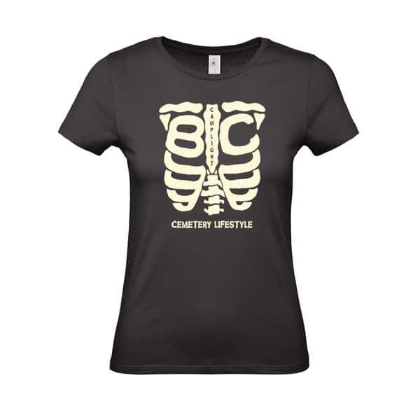 Cemetery Lifestyle Women's T Shirt (black) - BC Camplight