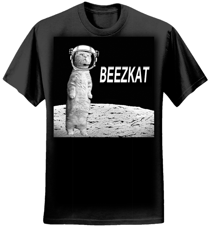 Space Kat T-shirt (mens) - Beezkat