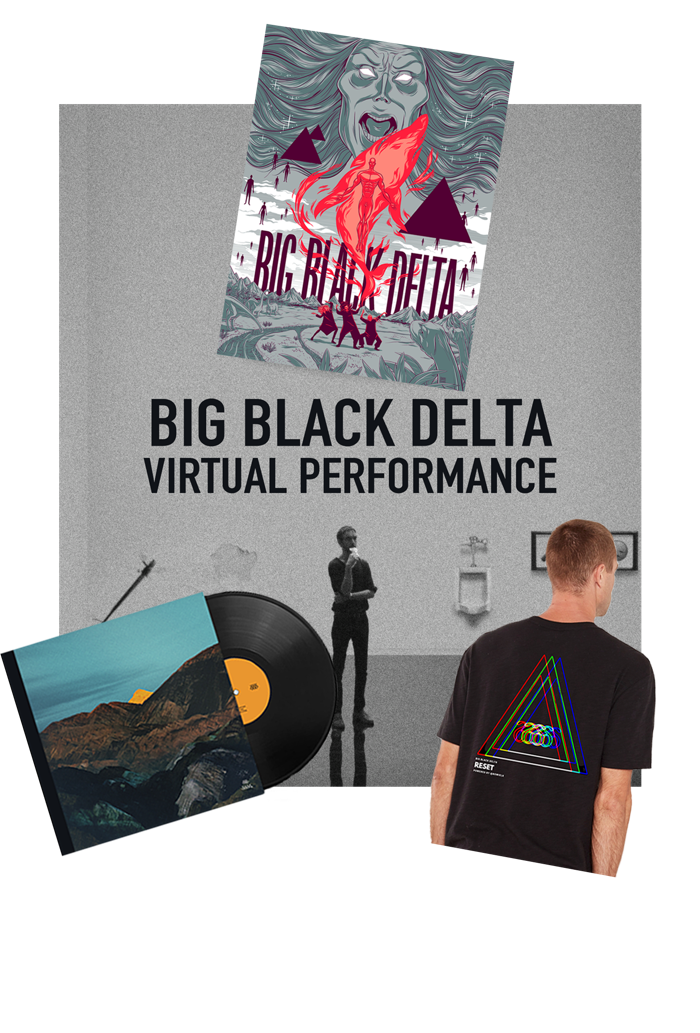Virtual Performance Ticket + 4 - LP or CD + T-shirt + Print - Big Black Delta