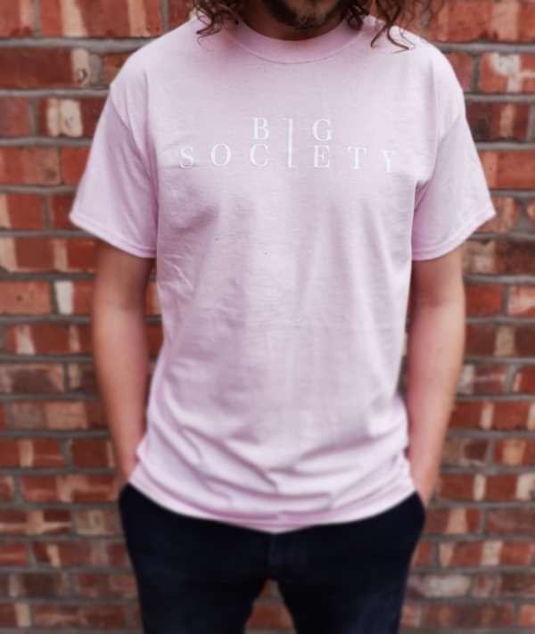 Big Society logo T-Shirt - Light Pink - Big Society