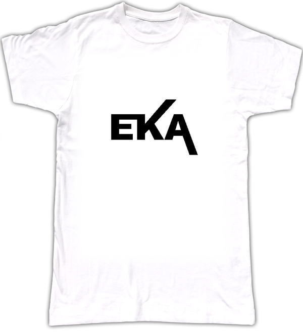 E-K-A T shirt Black logo - Biggroove Records