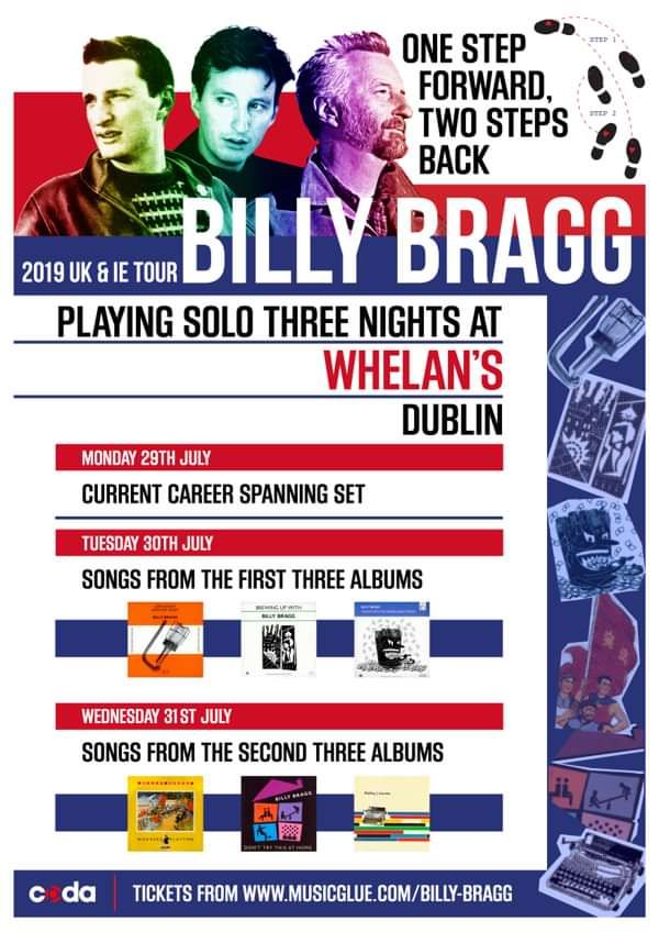 DUBLIN - 3 NIGHT TICKET PACKAGE - SOLD OUT - Billy Bragg