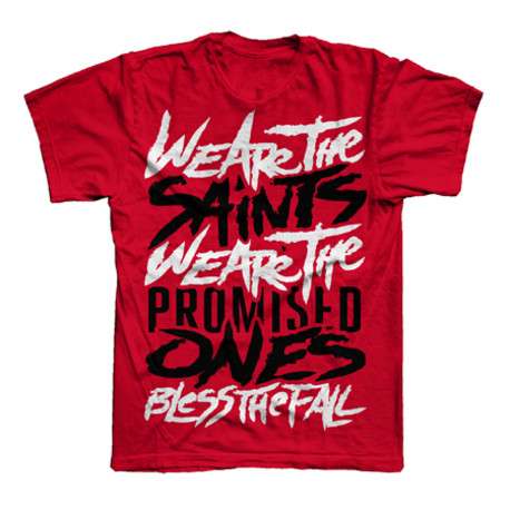Saints Red T-Shirt - Blessthefall