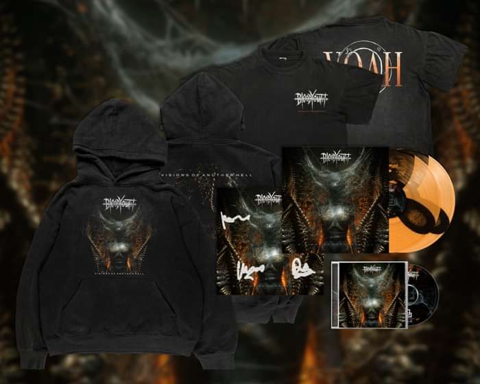 Visions Of Another Hell: 2xLP + CD + Signed Print + T-Shirt + Hoody - Blood Youth