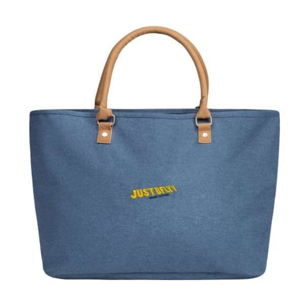 "JUSTBFLYY"Brand, hand crafted  Heathered Suede Accent Tote - Blow_flyy