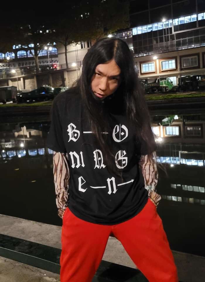 'Sold Out' - Bo Ningen - 'Gothic' T-shirt - Black - Last One. - Bo Ningen