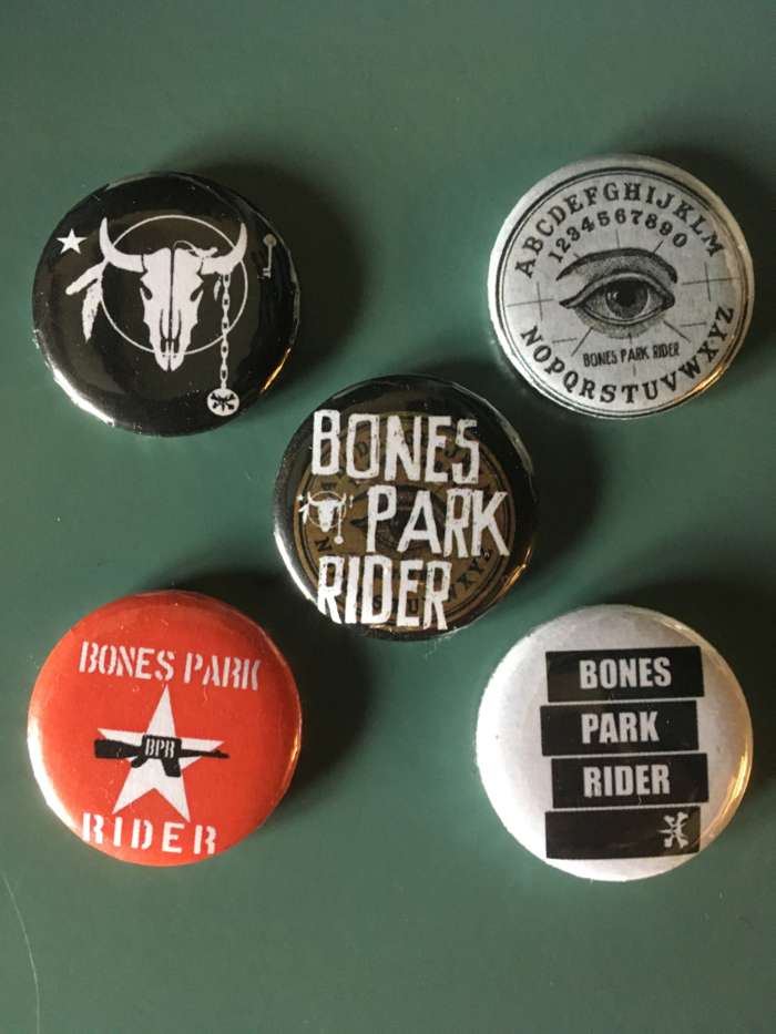 Badges (set of five) - Bones Park Rider