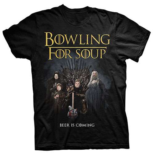 Beer Is Coming (Black) - Tee - Bowling For Soup
