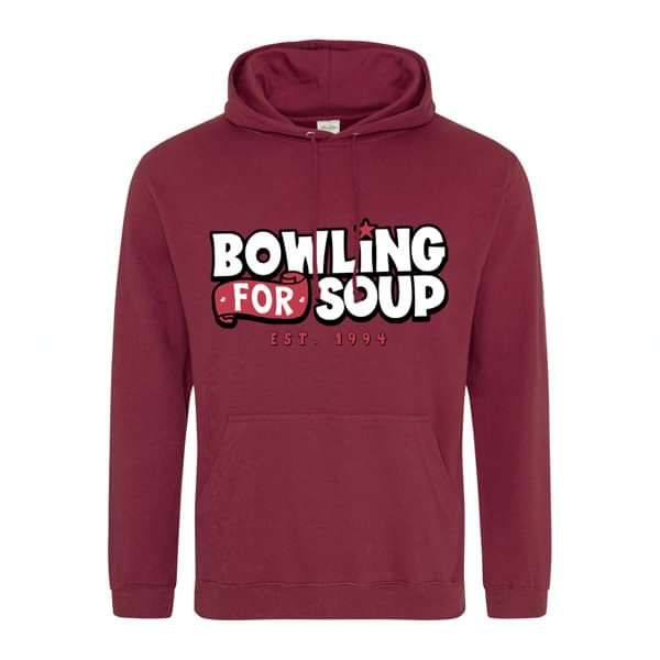 Established - Burgundy Hooded Top - Bowling For Soup