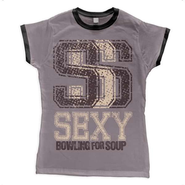 SSS Sexy - Girls Coffee Ringer Tee - Bowling For Soup