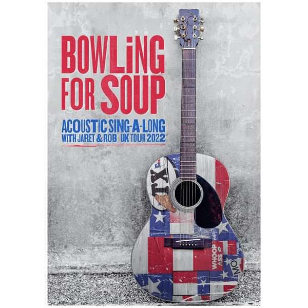 Texas Acoustic Guitar - A3 Poster - Bowling For Soup