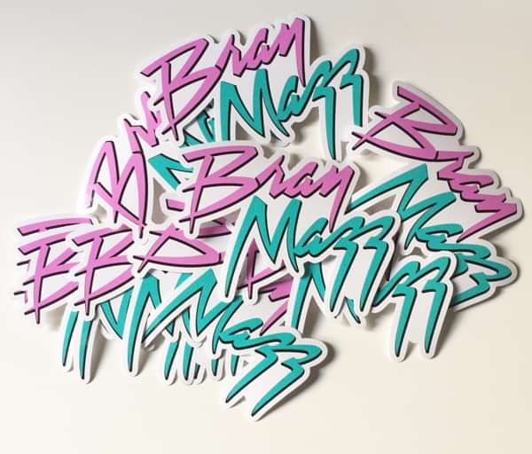 Bran Mazz Sticker Logo - Bran Mazz