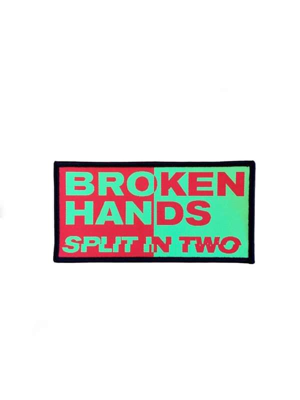 Split In Two (Iron On Patch) - Broken Hands
