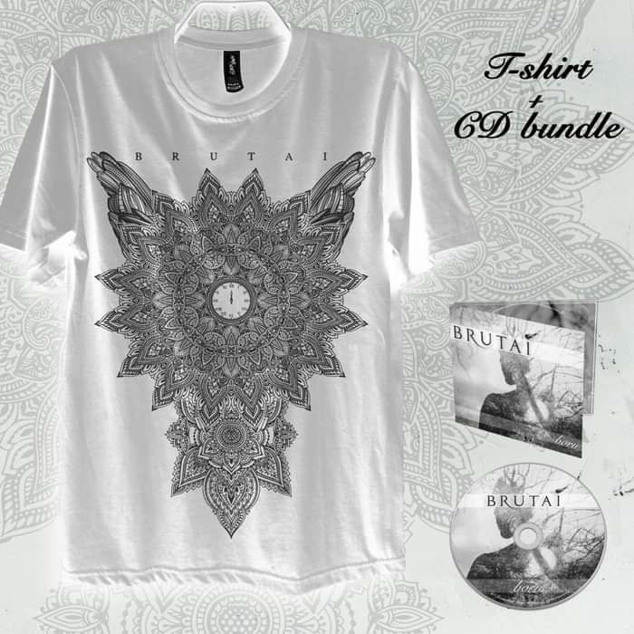 CD + Mandala T-Shirt (White) - Brutai