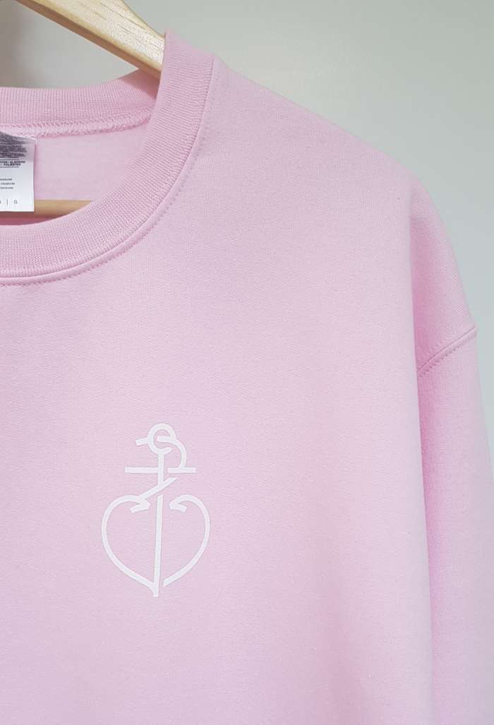 Anchor Sweatshirt (Light Pink) - Calum Foad