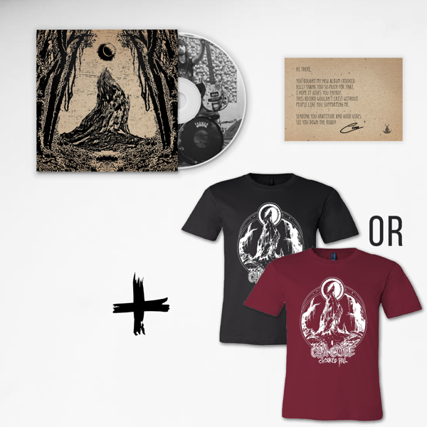 Crooked Hill CD + Artwork T-Shirt (Unisex) Bundle - Cam Cole USA & Canada Store