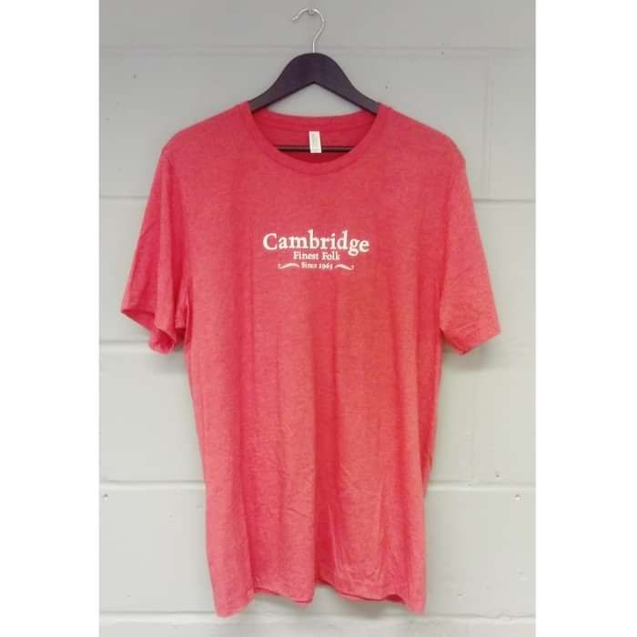 Cambridge Folk T-Shirt (Coral) - Cambridge Folk Festival