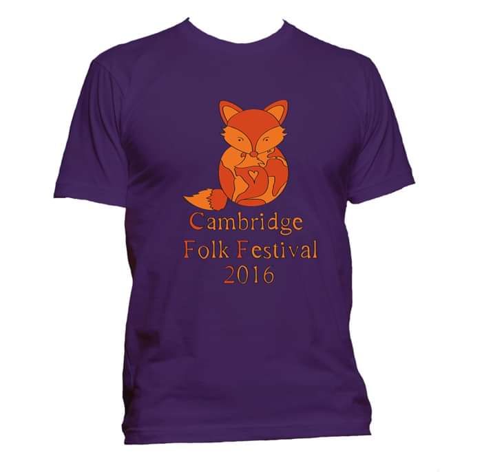 Children's Fox T-shirt 2016 (Purple) - Cambridge Folk Festival