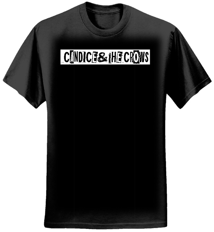 Candice& the Crows Organic Cotton Ladies T-shirt (Black) - Candice& the Crows