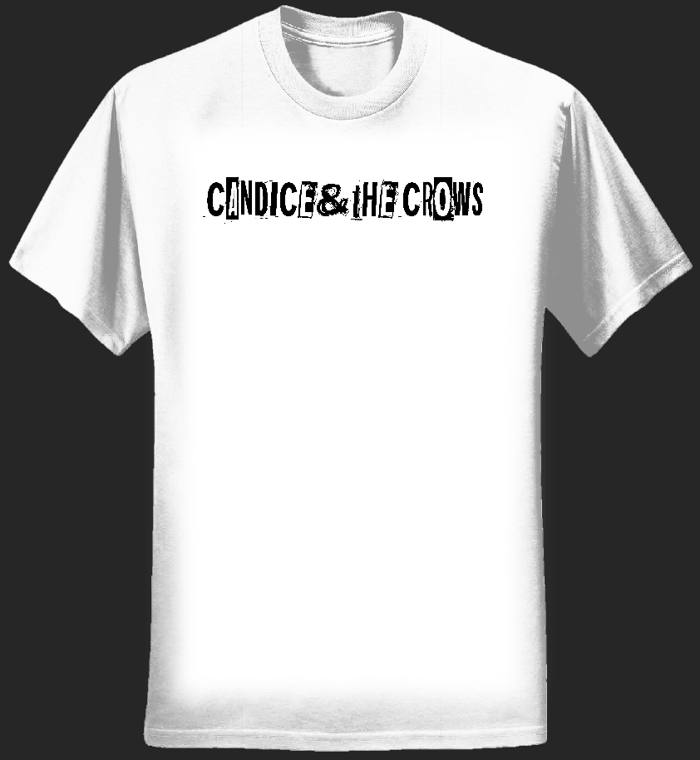 Candice& the Crows Organic Cotton Ladies T-Shirt (White) - Candice& the Crows