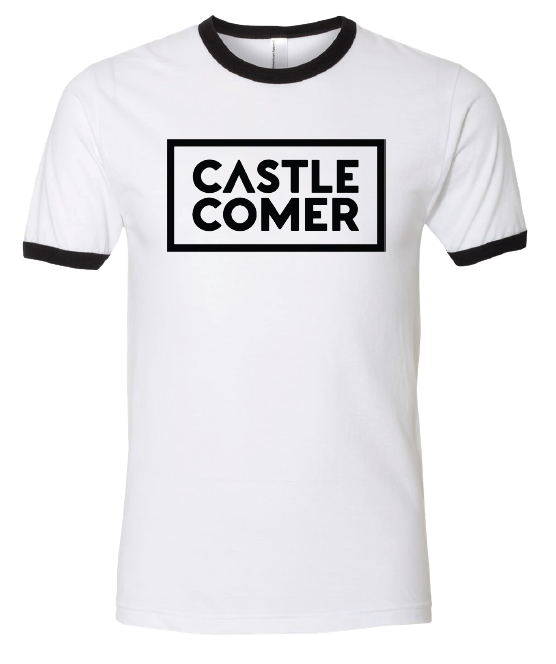 White Ringer T Shirt - Castlecomer