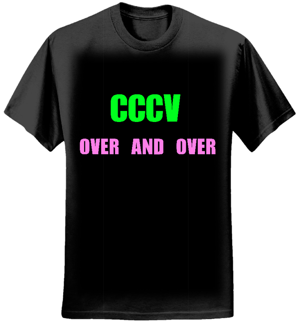 CCCV - OVER AND OVER BLACK T (Lady-Fit) - CCCV