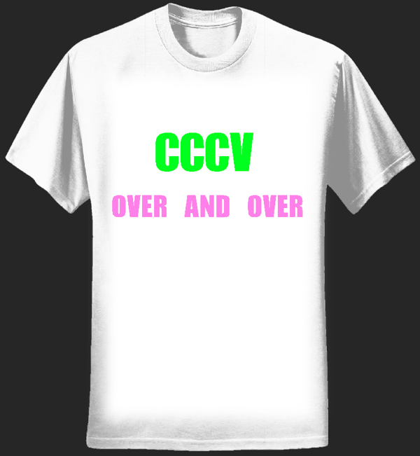 CCCV - OVER AND OVER WHITE T (Lady-Fit) - CCCV