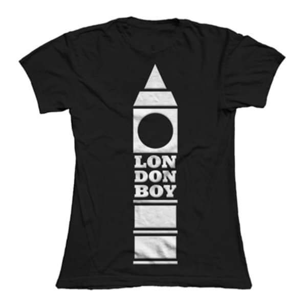 London Boy Black Ladies T-Shirt - Chip