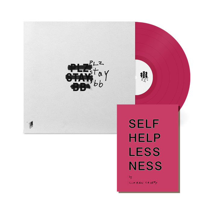Plz Stay, bb [12" Neon Pink Vinyl] + Self-Helplessness Zine - Ciaran Lavery