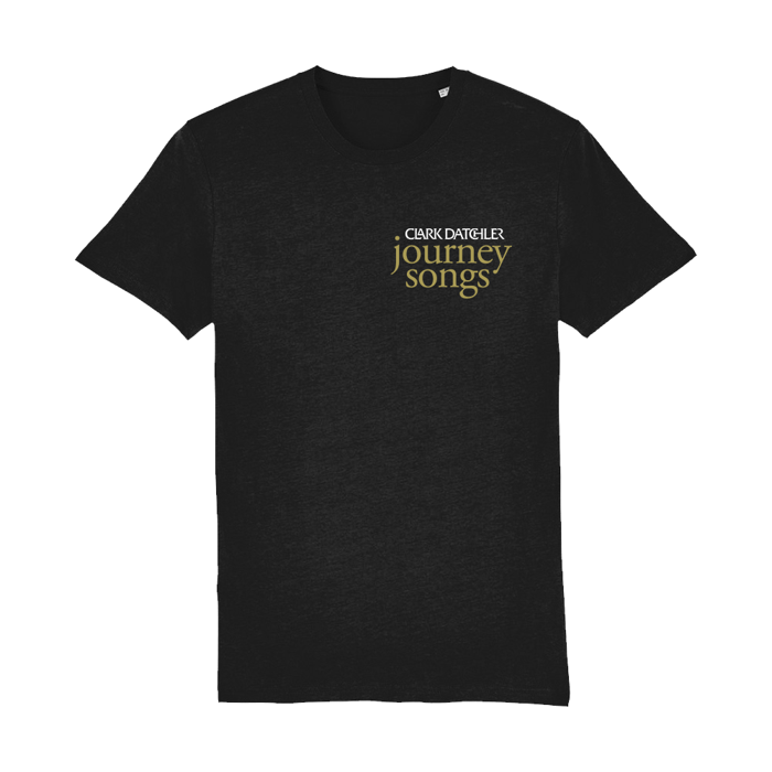 Journey Songs Black Organic T-Shirt / Text Only - Clark Datchler