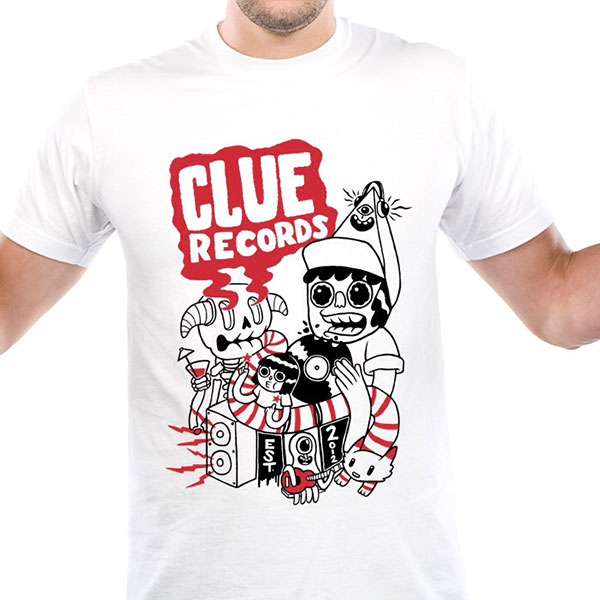 Clue Records T-Shirt (TOMMINGS DESIGN) - Clue Records