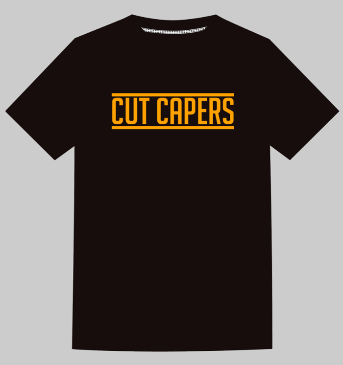 T-Shirt - Logo and Cormorant - Cut Capers