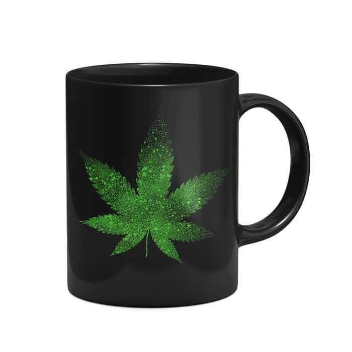 Logo & Leaf - Black Mug - Cypress Hill