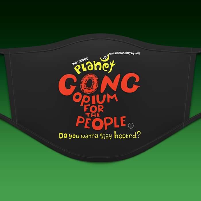 Gong 'Opium for the People' Face Mask - Daevid Allen Family Trust (D.A.F.T.)