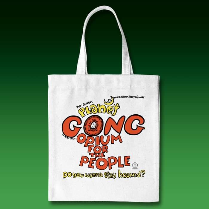 Gong 'Opium for the People' Tote Bag - Daevid Allen Family Trust (D.A.F.T.)