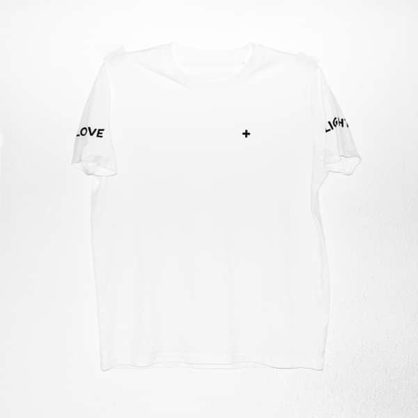 Daniel Avery - Love + Light White Short Sleeve T-Shirt - Daniel Avery