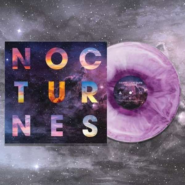 'NOCTURNES' PURPLE & WHITE GALAXY COLOUR VINYL + digital download - Daniel Liam Glyn