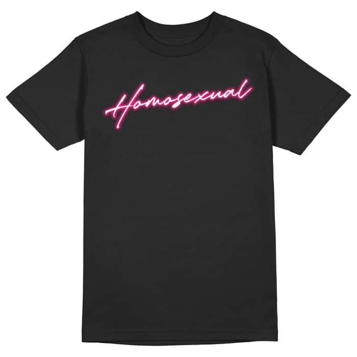 Black 'Homosexual' T-shirt - Darren Hayes (UK)