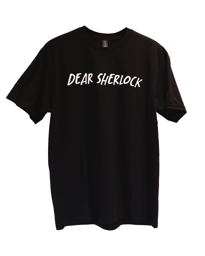 Black Dear Sherlock T-Shirt - Dear Sherlock