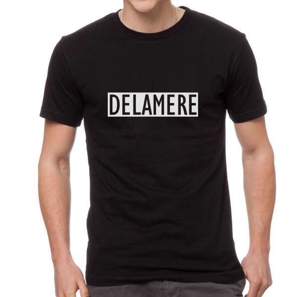 Delamere Logo (Black T-Shirt) - Delamere