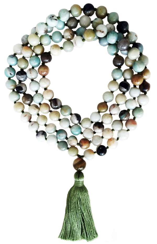 Amazonite Mala - 108 beads - Deva Premal & Miten USD